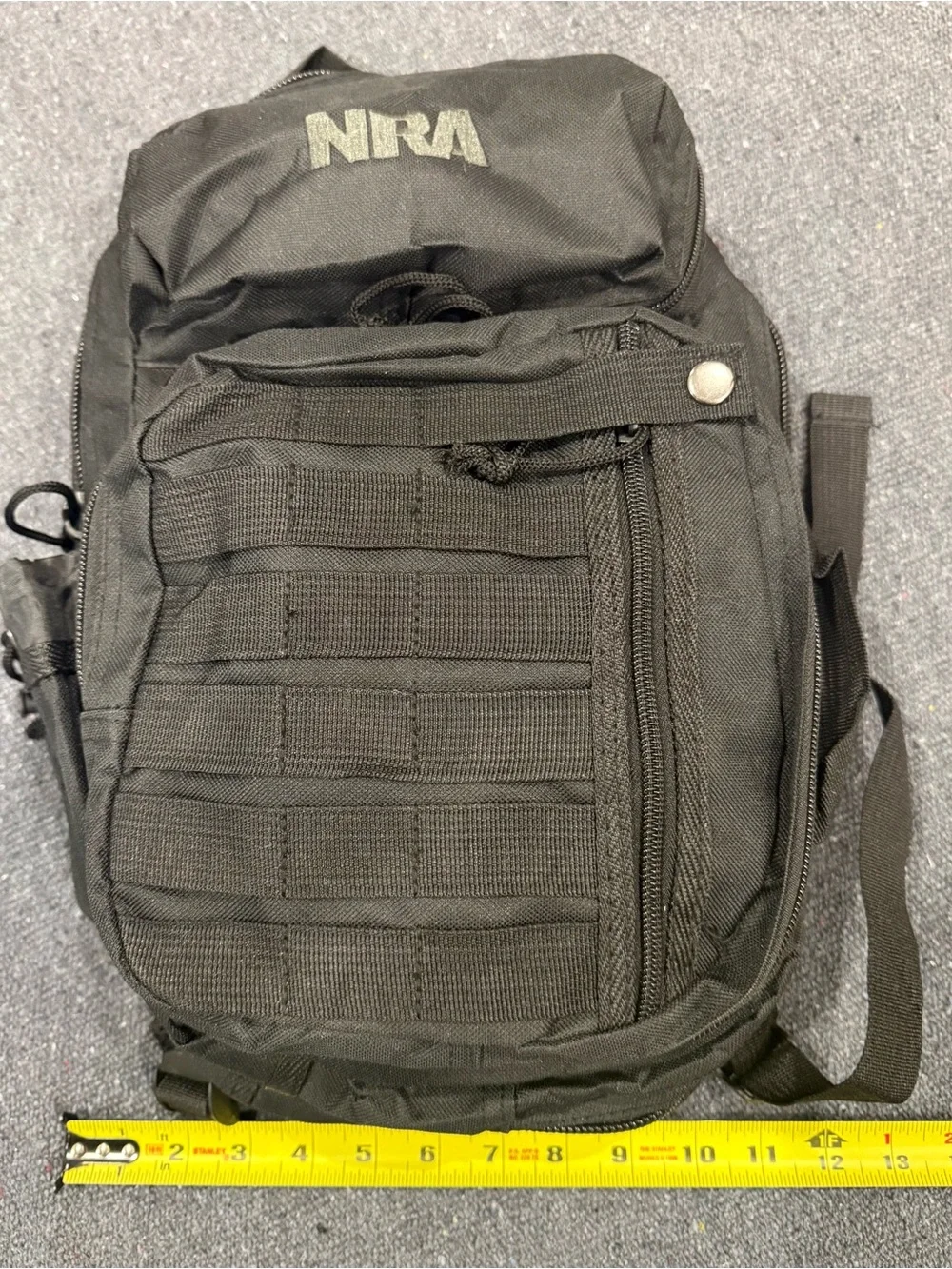 NRA Blackout Black Tactical MOLLE Backpack